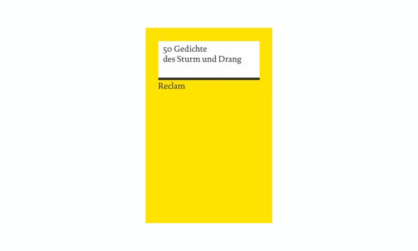 Gedichte Sturm Und Drang Goethe 50 Gedichte des Sturm und Drang (Rezension) - Poesi